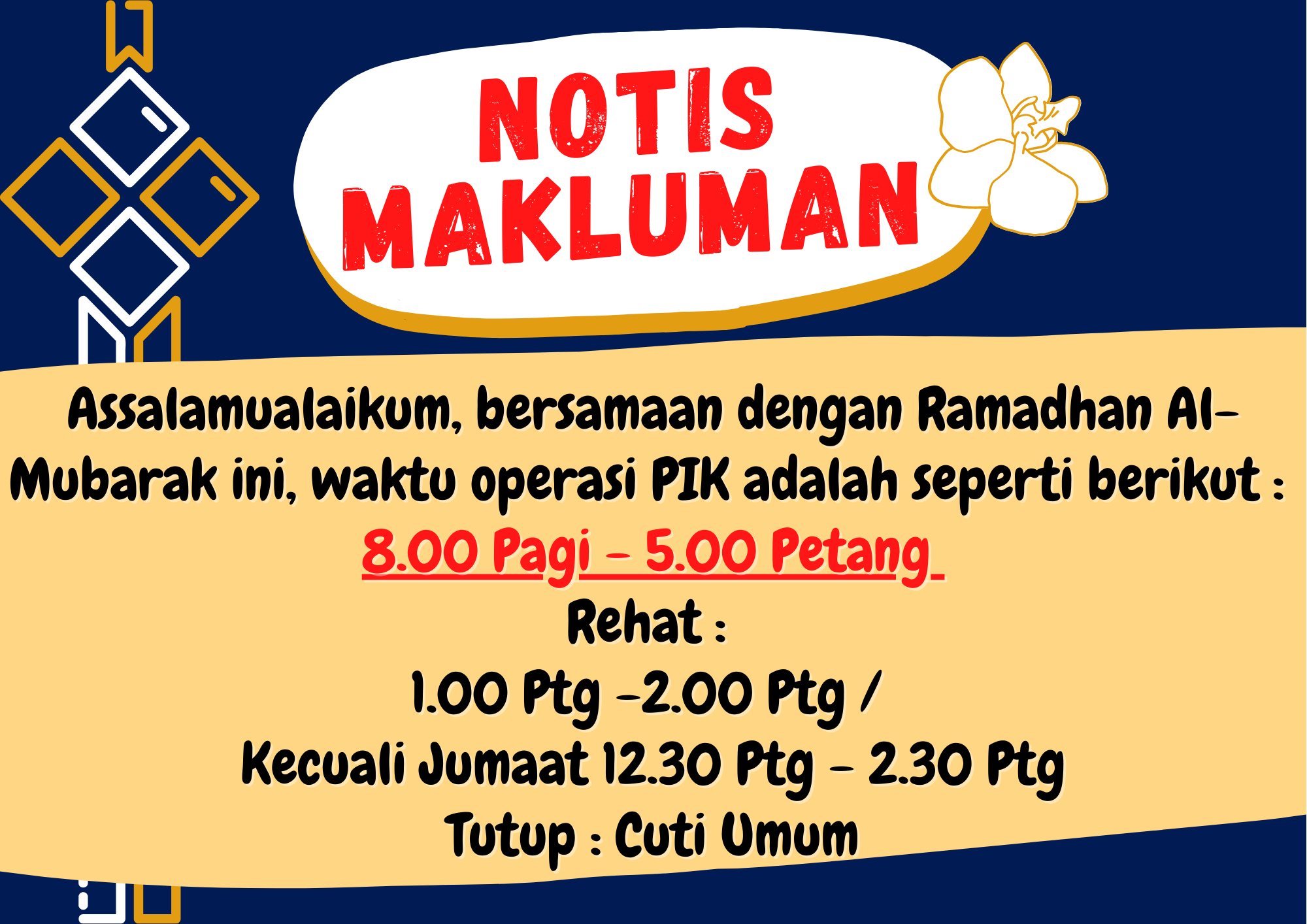 waktu operasi ramadhan